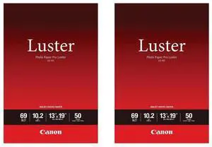 Canon Canon 2 Pack LU-101 Pro Luster Photo Paper (13x19", 50 Sheets, 255 gsm)