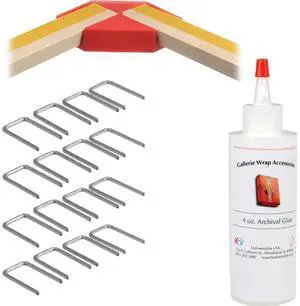 Hahnemuhle Gallerie Wrap Pro Set of 4 Pro Positioning Corners with Pins & Glue - for One Frame