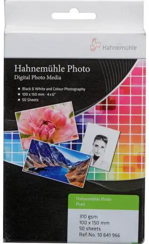 Hahnemuhle Photo Pearl 310 Paper 4x6", 50 sheets