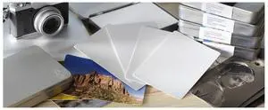 Hahnemuhle Photo Rag Metallic Inkjet Photo Cards, Natural White, High-Gloss Metallic Finish, 340gsm, 4x5.9", 30 Sheets