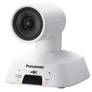 Panasonic AW-UE4WG Compact Ultra Wide 4K Integrated PTZ Indoor Camera, White