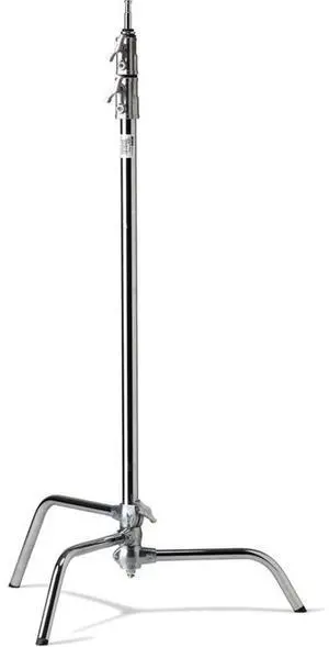 Kupo 40" Master Raiser C-Stand with Sliding Leg, 12" Maximum Extension, 22lbs Load Capacity, Silver