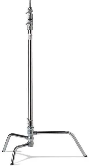 Kupo 40" Master Raiser C-Stand with Turtle Base, 117" Maximum Extension, 22lbs Load Capacity, Silver