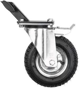 Kupo 8" Pneumatic Wheel Set with Square Speed Adapter, Black, Set of 3