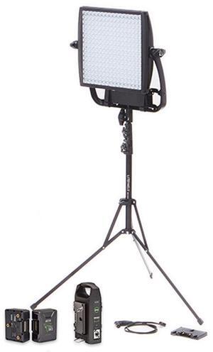 Litepanels Astra 3x Bi-Color Gold-Mount Kit, Panel, Titon90 Battery, VM2 Charger