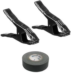 Bessey 2x XM5 2-1/4x2" Steel Spring Clamp, Black, with 2"x30 Yards Gaffer Tape