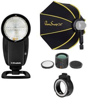 Profoto A10 On and Off Camera Flash for Canon Camera with Accessories Bundle