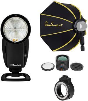 Profoto A10 On & Off Camera Flash for Sony w/PS-B24K 24" Softbox, OTA-C Adapter