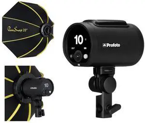Profoto A2 The Little Big Off Camera Flash Head w/ Glow 28" ParaSnap Octa Softbox