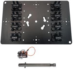 Quasar Science Quad T8 QuasarPlate, Holds up to Four T8 Linear LED Lamps #QMP4T8