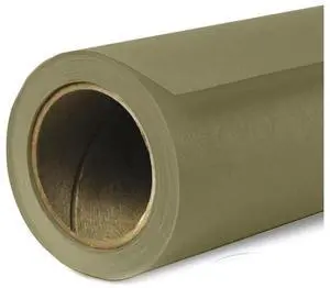 Widetone Seamless Background Paper, 86" wide x 36' Olive Green, #34 #34-86 Z