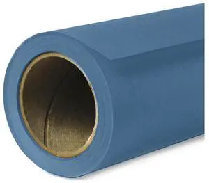 Savage Widetone Seamless Background Paper, 86" wide x 36', Blue Jean, #64