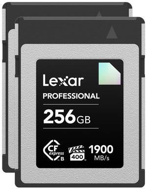 Lexar Diamond Series Professional 256GB CFexpress Type-B Memory Card, 2-Pack