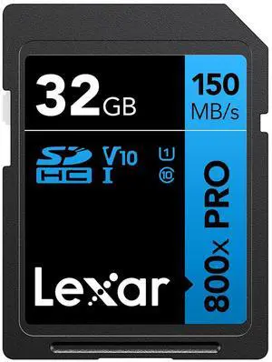 Lexar Lexar High-Performance 800x 32GB SDHC/SDXC UHS-I Card (BLUE Series)