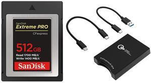 SanDisk Extreme PRO 512GB CFexpress Type-B Card with Memory Card Reader