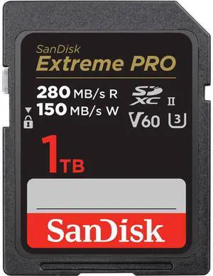 SanDisk 1TB Extreme PRO UHS-II V60 SDXC Memory Card