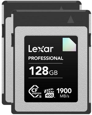 Lexar Diamond Series Professional 128GB CFexpress Type-B Memory Card, 2-Pack