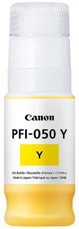 Canon PFI-050 70ml Yellow Pigment Ink Tank for imagePROGRAF TC-20 Printer