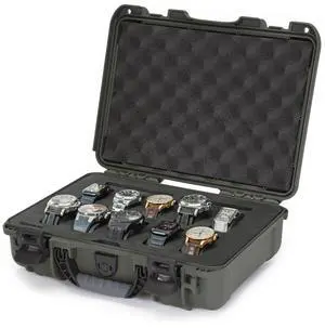 Nanuk 910 Waterproof Watch Case with Foam Insert, Olive #910S-080OL-0A0-21299