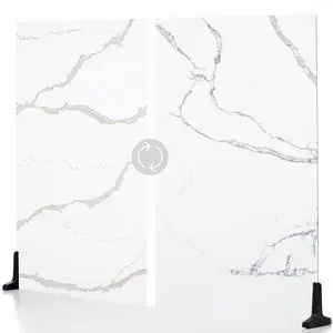 V-FLAT WORLD Duo Board - 30x40" Double Sided Surface Board, Carrara Blue/Calacatta Gold