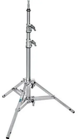 Avenger High 5.74' Alu-Baby 17 Stand with One Lazy Leg / 5/8" Mounting Stud, 2 Riser, 3 Sections