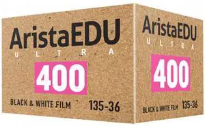 Arista EDU Ultra 400 B&W Negative Film, 35mm Roll Film, 36 Exposures #190364