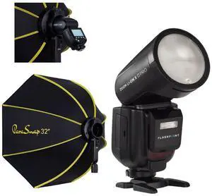 Flashpoint Zoom Li-on X PRO R2 TTL Flash With Parasnap 32" Softbox For OM