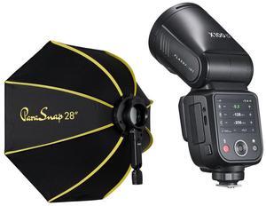 Flashpoint X100 TTL R2 On Camera Round Head Flash For Sony With ParaSnap