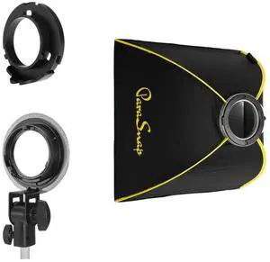 Glow ParaSnap 24x24" Square Softbox with Adapter for Nanlite Forza 60W