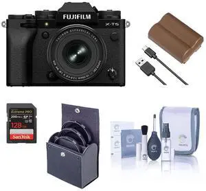 Fujifilm X-T5 Camera, Black with XF 16-50mm f/2.8-4.8 R Lens and Included Value