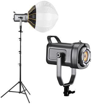 GVM PR150R 150W LED Spotlight Bi-Color & RGB Studio Light with 20" Softbox,Stand