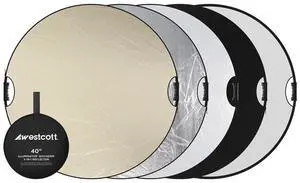 Westcott Illuminator 40" QuickGrip 5-In-1 Reflector