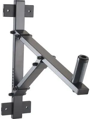 K&M 24110 Speaker Wall Mount, Adjustments Up to 22 Degrees of Tilt, Black