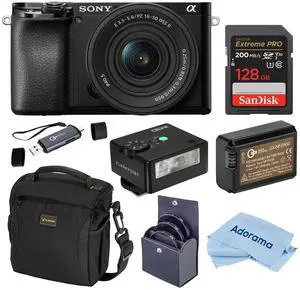 Sony Alpha a6100 Mirrorless Camera with 16-50mm f/3.5-5.6 Lens & Essentials Kit