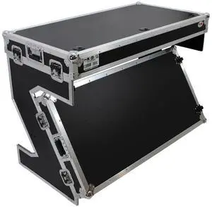 ProX XS-ZTABLE Z-Style DJ Table Portable Flight Case with Handles and Wheels
