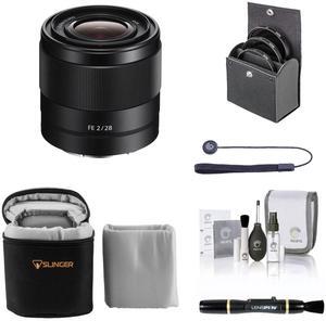 Sony FE 28mm f/2 Lens for Sony E with Essentials Kit #SEL28F20 EK
