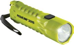Pelican 3315 Medium LED Flashlight, 160 Lumens, Yellow #033150-0103-245