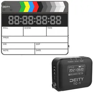 Deity Microphones TC-SL1 BT Timecode Smart Slate w/TC-1 Timecode Generator Box