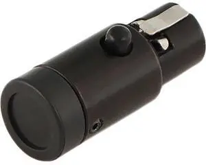Cable Techniques Low-Profile TA3F Mini-XLR 3-Pin Female Connector, Black Cap