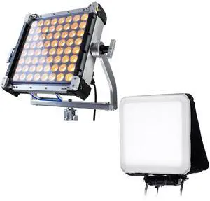 Creamsource Vortex4 1x1 325W RGBW LED Light Panel, with AIRGLOW 1x1 Booklight
