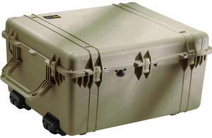 Pelican 1690 Watertight Hard Case with Cubed Foam & Wheels - Olive Drab Green