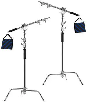 Great Video Maker C360 10.5' Turtle Base C-Stand and Cross Arm Boom Kit 192223234604