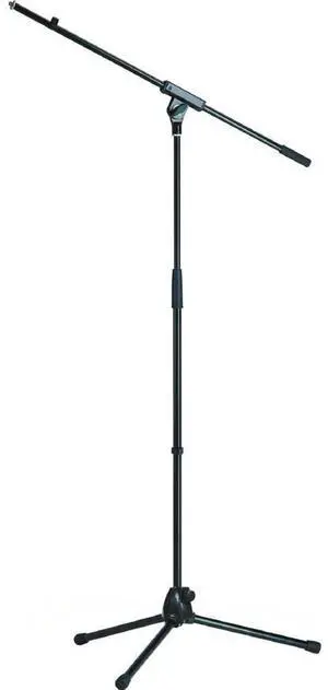 K&M 21070 Microphone Stand with Boom Arm, 35.43-62.99" Height, Black