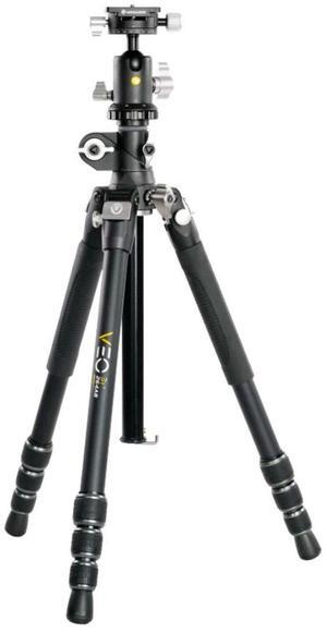 Vanguard VEO 3T+ 264AB 4-Section Aluminum Travel Tripod with Ball Head, Black