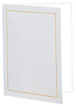 TAP 8.5x11" Certificate Folder Frame, Ivory with Gold Foil, 25-Pack #102396025