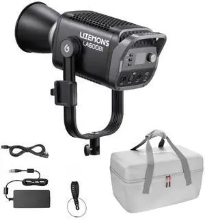Godox Litemons LA600BI Bi-color LED Video Light Kit With Carry Bag (Black)