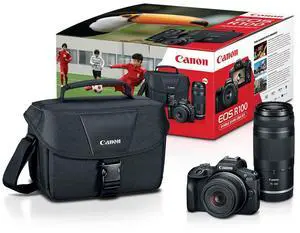 Canon Canon EOS R100 Mirrorless Camera with 18-45mm and 75-300mm Lenses