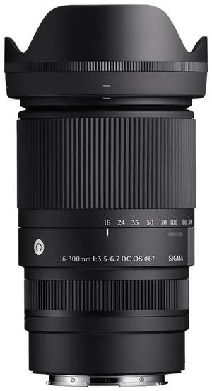 Sigma 16-300mm f/3.5-6.7 DC OS Contemporary Lens for Canon RF, Black