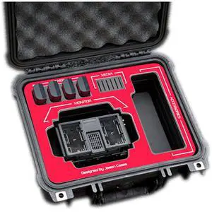 Jason Cases Hard Case for Blackmagic Design Video Assist 5" Monitor, Red Overlay Jason Cases Hard Case for Blackmagic Design Video Assist 5" Monitor, Red Overlay