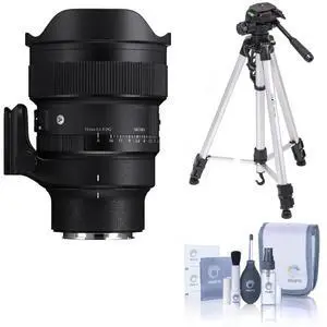 Sigma 14mm f/1.4 DG Art Lens for Sony E, w/3-Sec Aluminum Tripod & Cleaning Kit Sigma 14mm f/1.4 DG Art Lens for Sony E, w/3-Sec Aluminum Tripod & Cleaning Kit